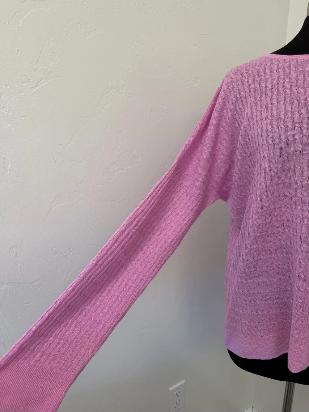 J. Crew Linen Pink Ribbed Boat-Neck Sweater Size XXL